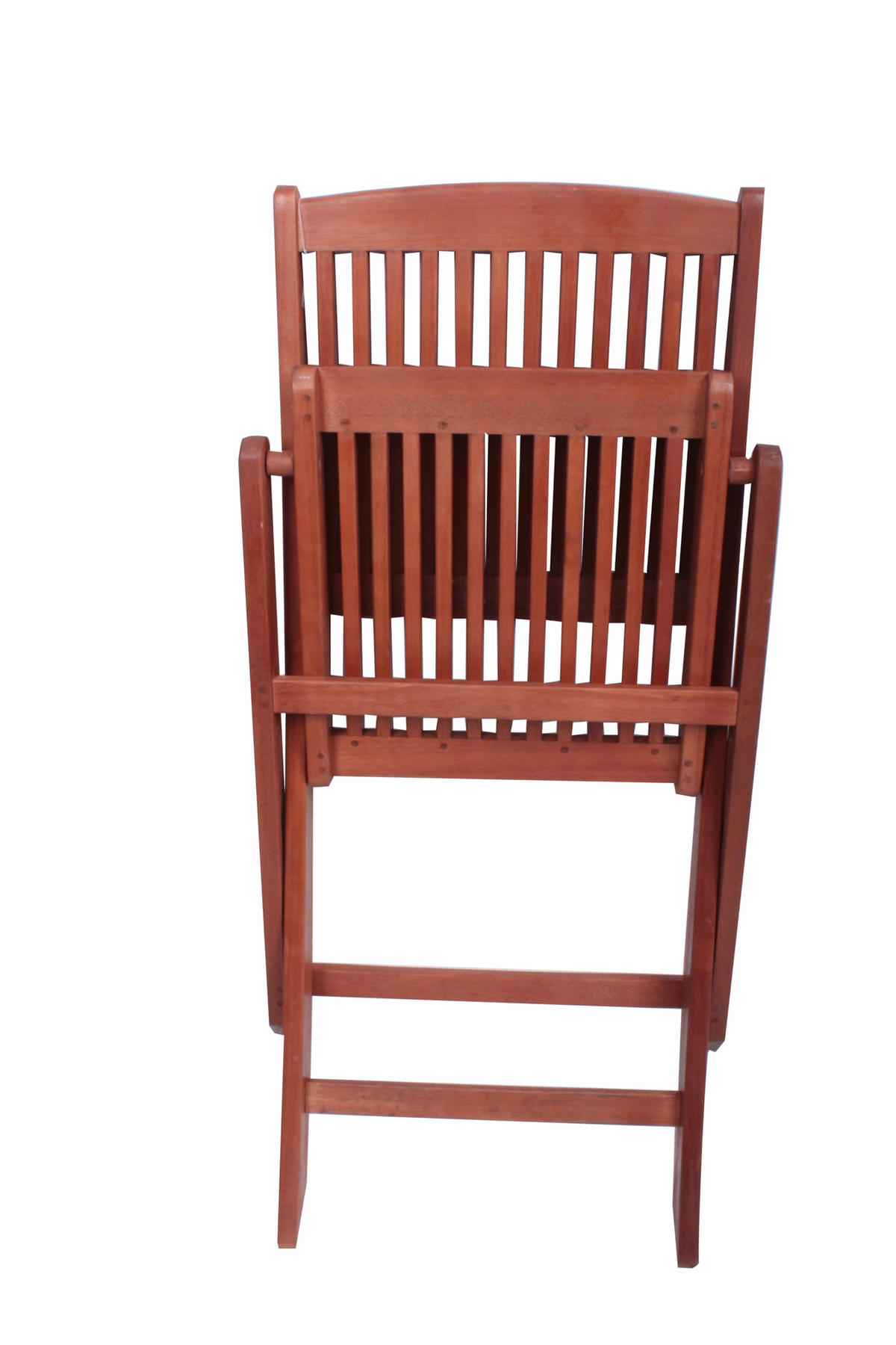 GARTENSTUHL 2er Set Nimes Ohne Armlehne Klappstuhl - Hellbraun, Holz (48/90/56cm) - DELUKE