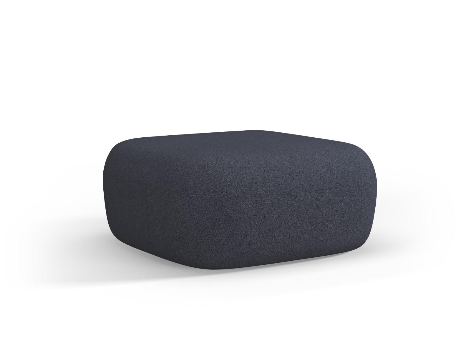 POUF Jenny aus Boucle dunkelblau - Dunkelblau, Textil (88/40/90cm) - Micadoni