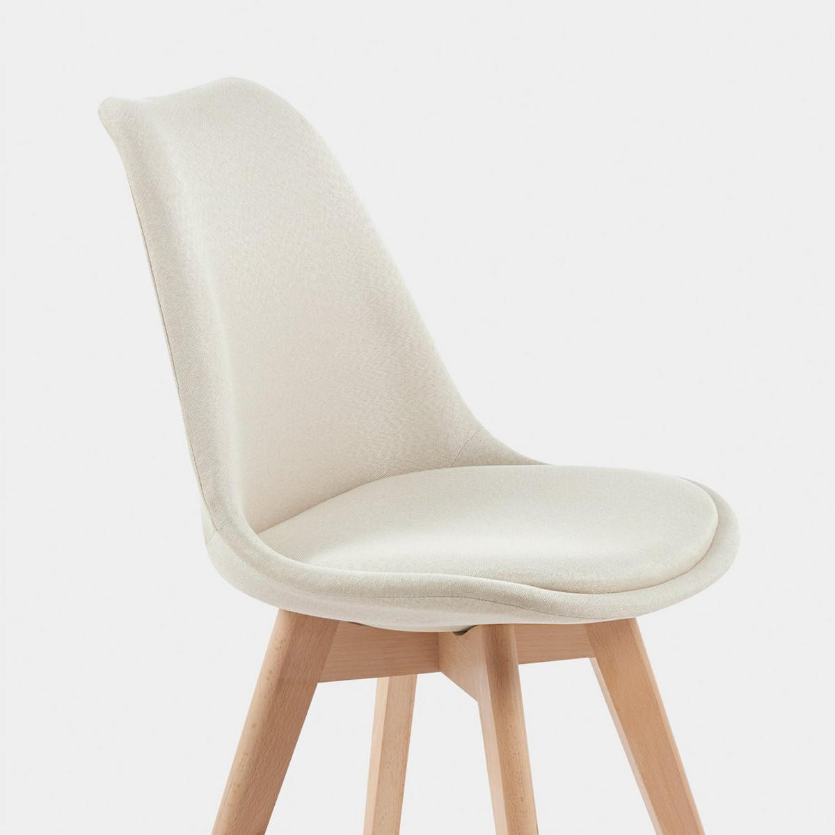 ESSZIMMERSTUHL Kler Beige 49 cm x 82 cm - Beige, Textil (49/82/54cm) - Klast Home