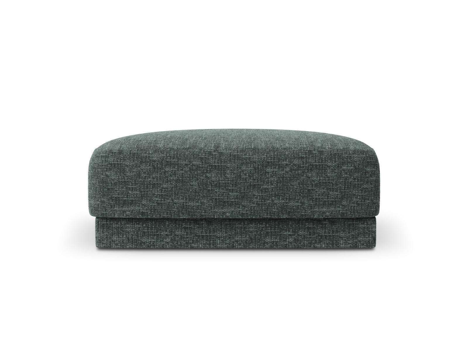 POUF Miley aus Chenille-Stoff petrol - Petrol, Textil (90/40/90cm) - Micadoni