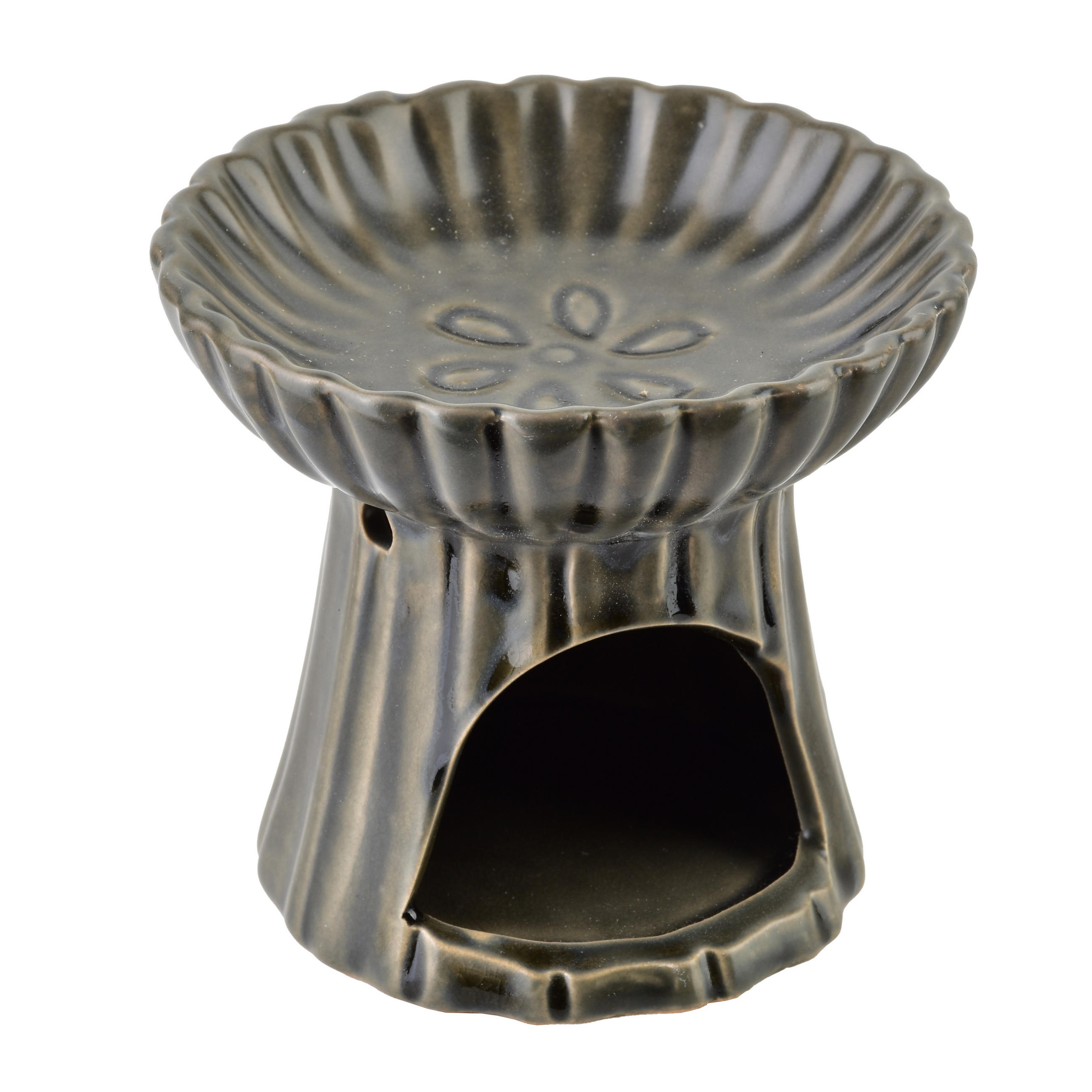 DUFTLAMPE Basic Grau 11/11.5/11.5 cm Keramik - Grau, Keramik (11.5cm) - Mondex