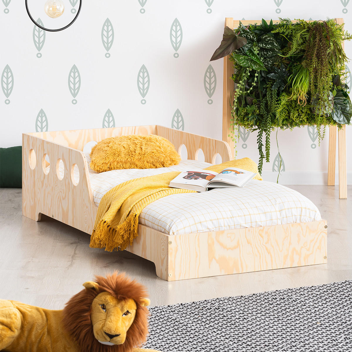 POSTEL 90/190 Adrien Přírodní dřevo - hnědá, dřevo (90/190cm) - Petits-meubles