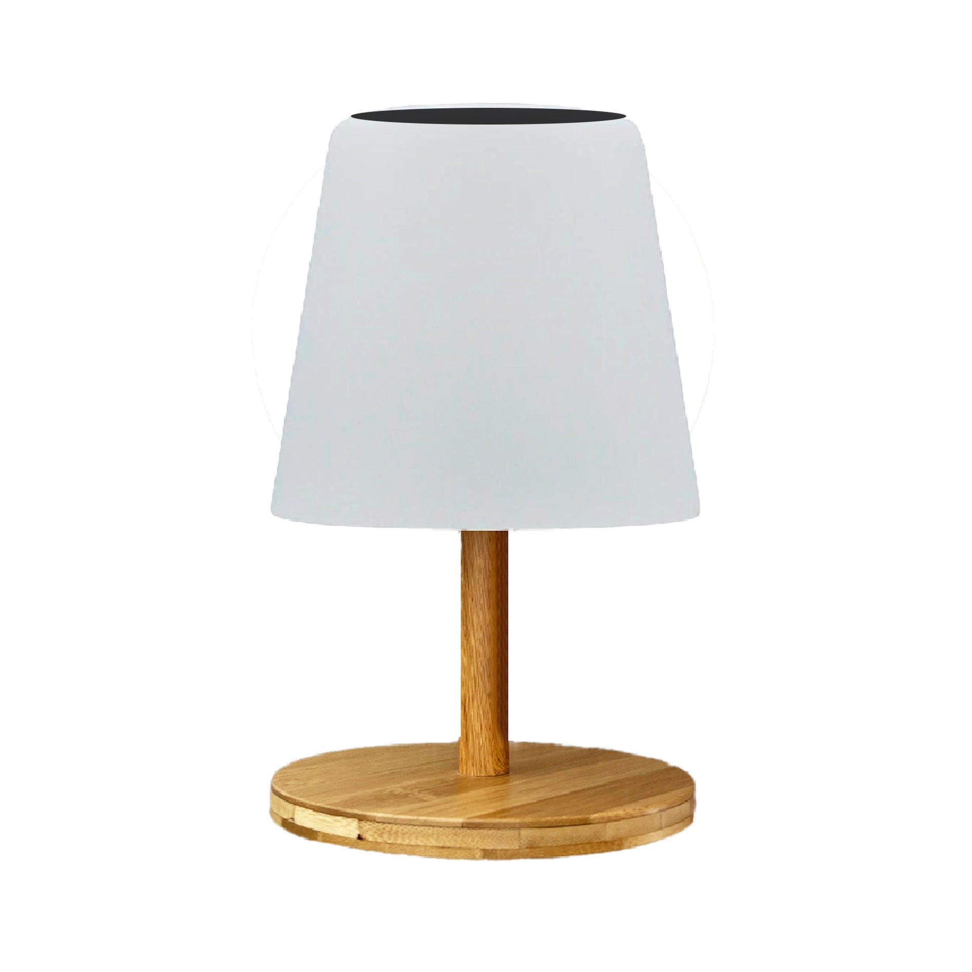 SOLARTISCHLAMPE STANDY MINI weiß - Weiß, Holz (16/16/25cm) - Lumisky