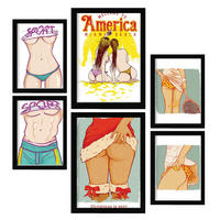 POSTER Set Mit 6 Frech In Rustikale Zitate A3 & A4 Rahmenlos - Klar, Papier (29/3cm) - Nacnic