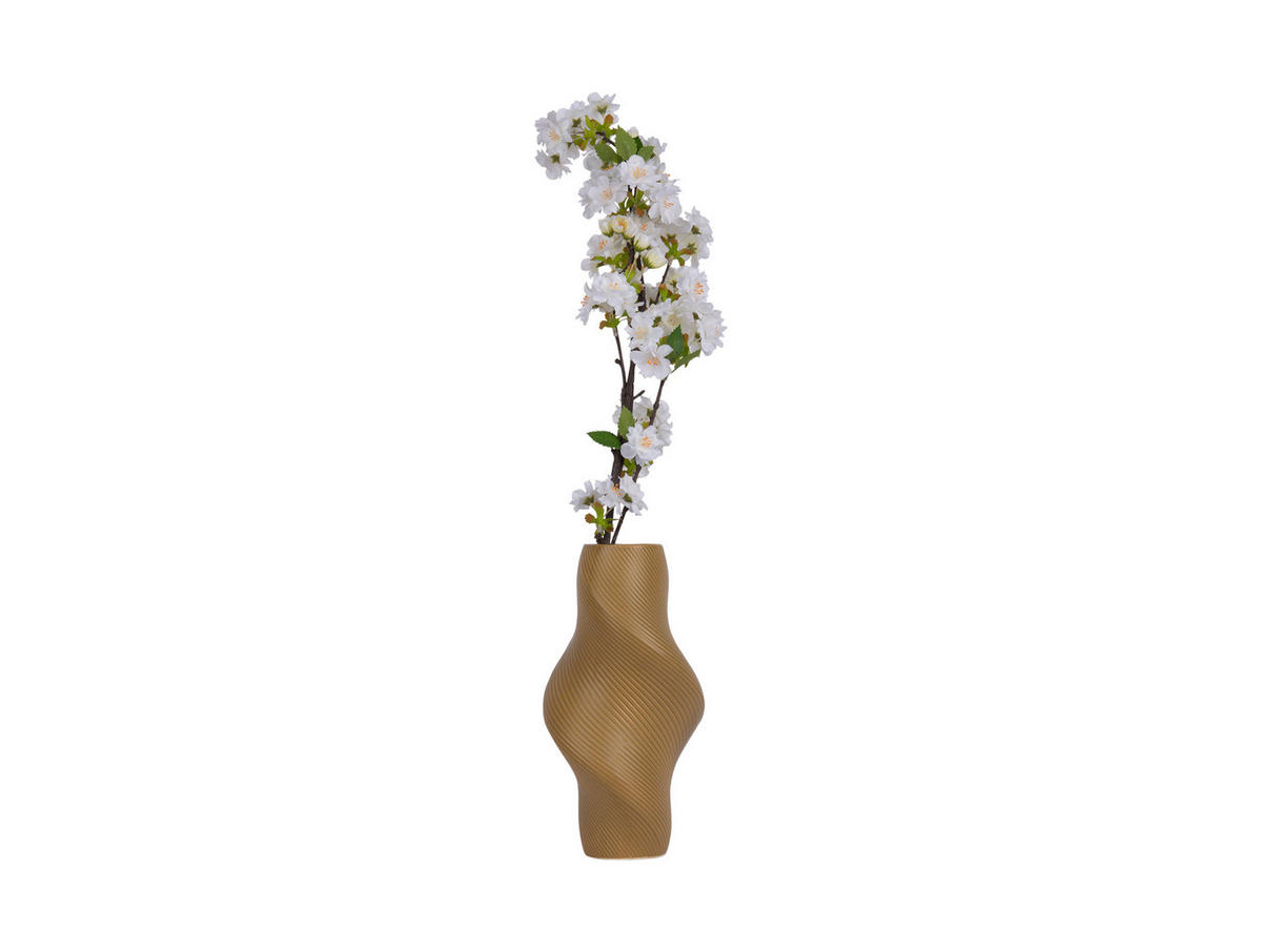 VASE Paris Twisted Large - Braun - 28,5 cm - Braun, Stein (28cm) - Present Time