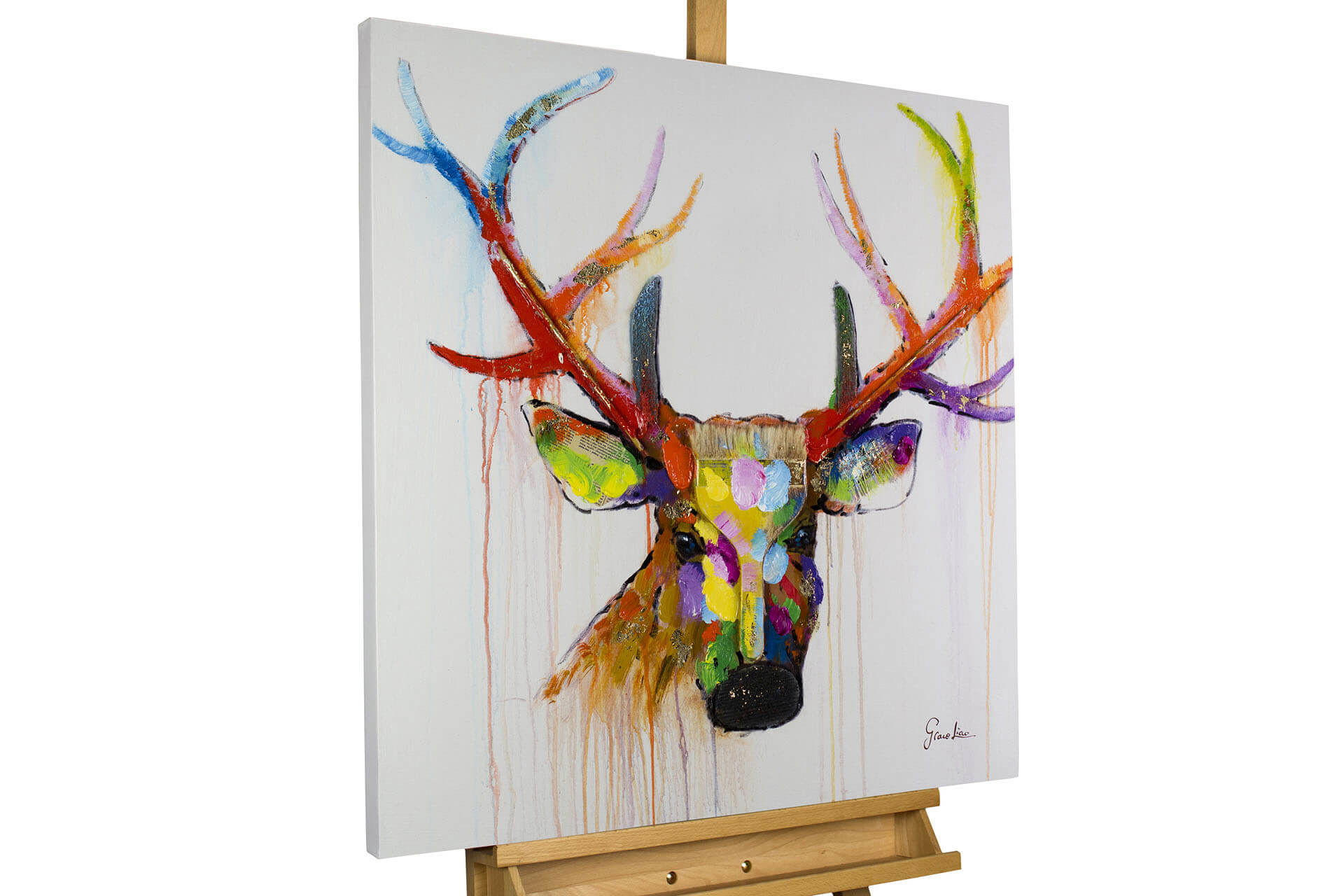KUNSTLOFT OLEJOMALBA 80/80 cm, Zvířata