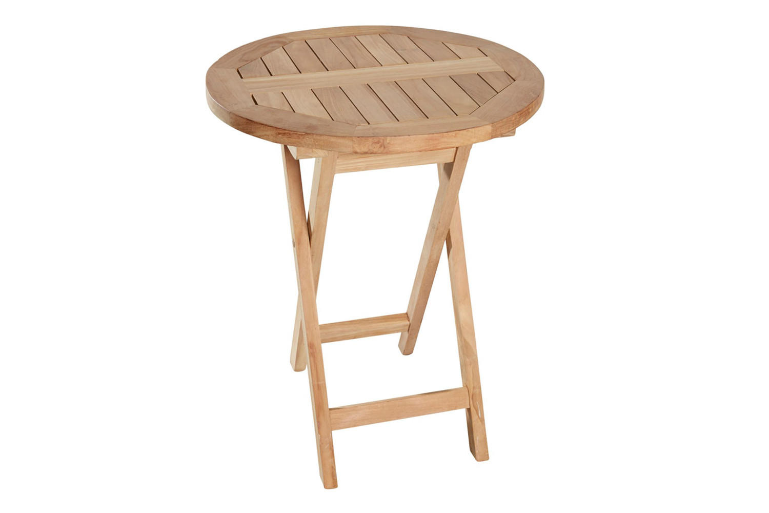 GARTENKLAPPTISCH Ela Ø80x75cm, Holz, Natur - Naturfarben, Holz (80/80/75cm) - dasmöbelwerk