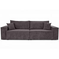 SOFA Mit Schlaffunktion Und Bettkasten, Cordstoff Poso, Dunkelgrau, BEST SCORNER - Dunkelgrau, Holz (245/83/90cm) - Kaiser Möbel
