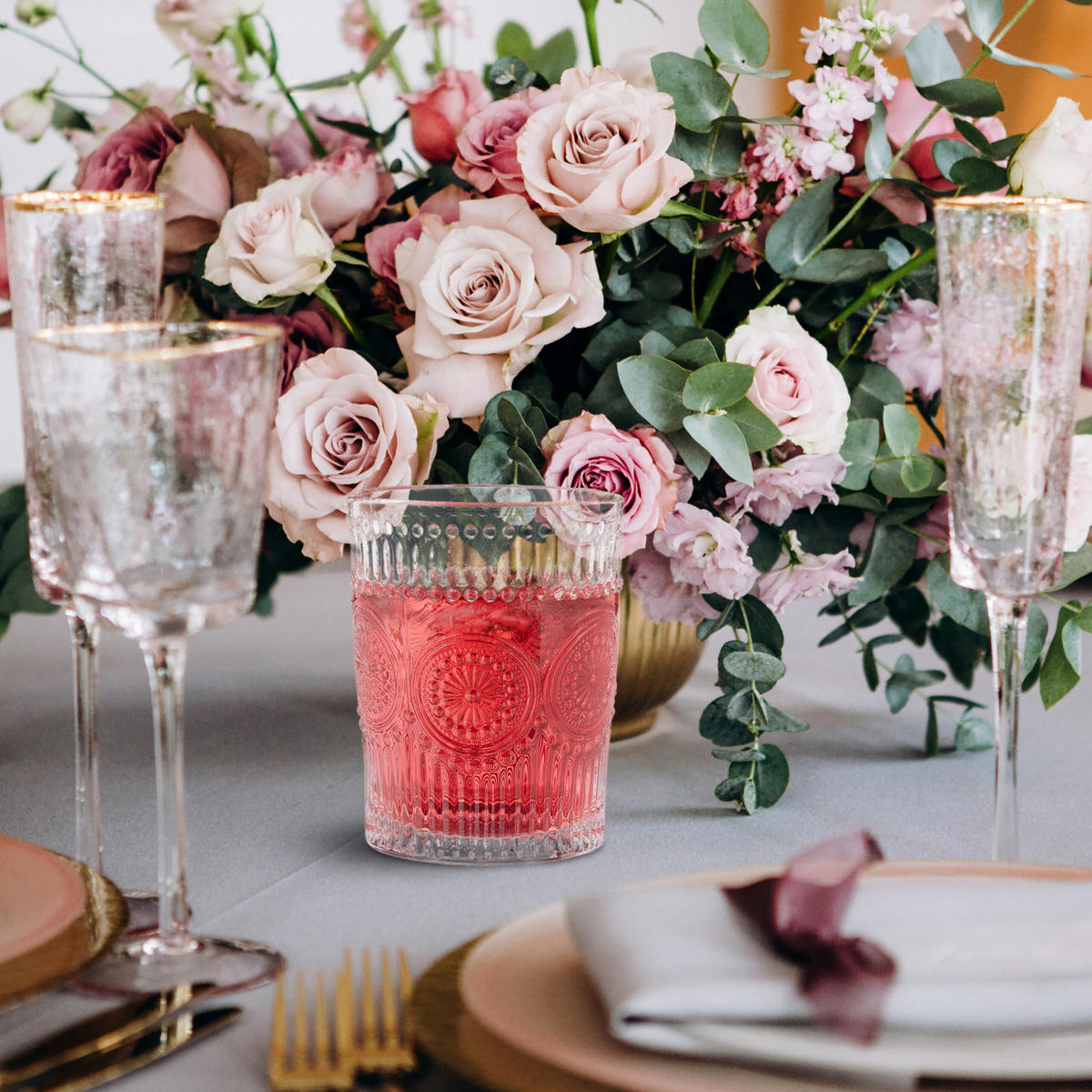 4xTRINKGLAS - Transparent, Glas - Relaxdays