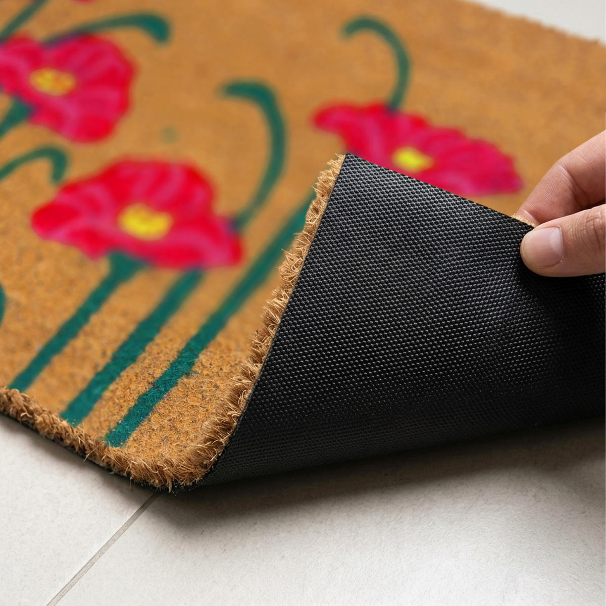 ROHOŽ - viacfarebná, textil/plast (60/40cm) - Relaxdays