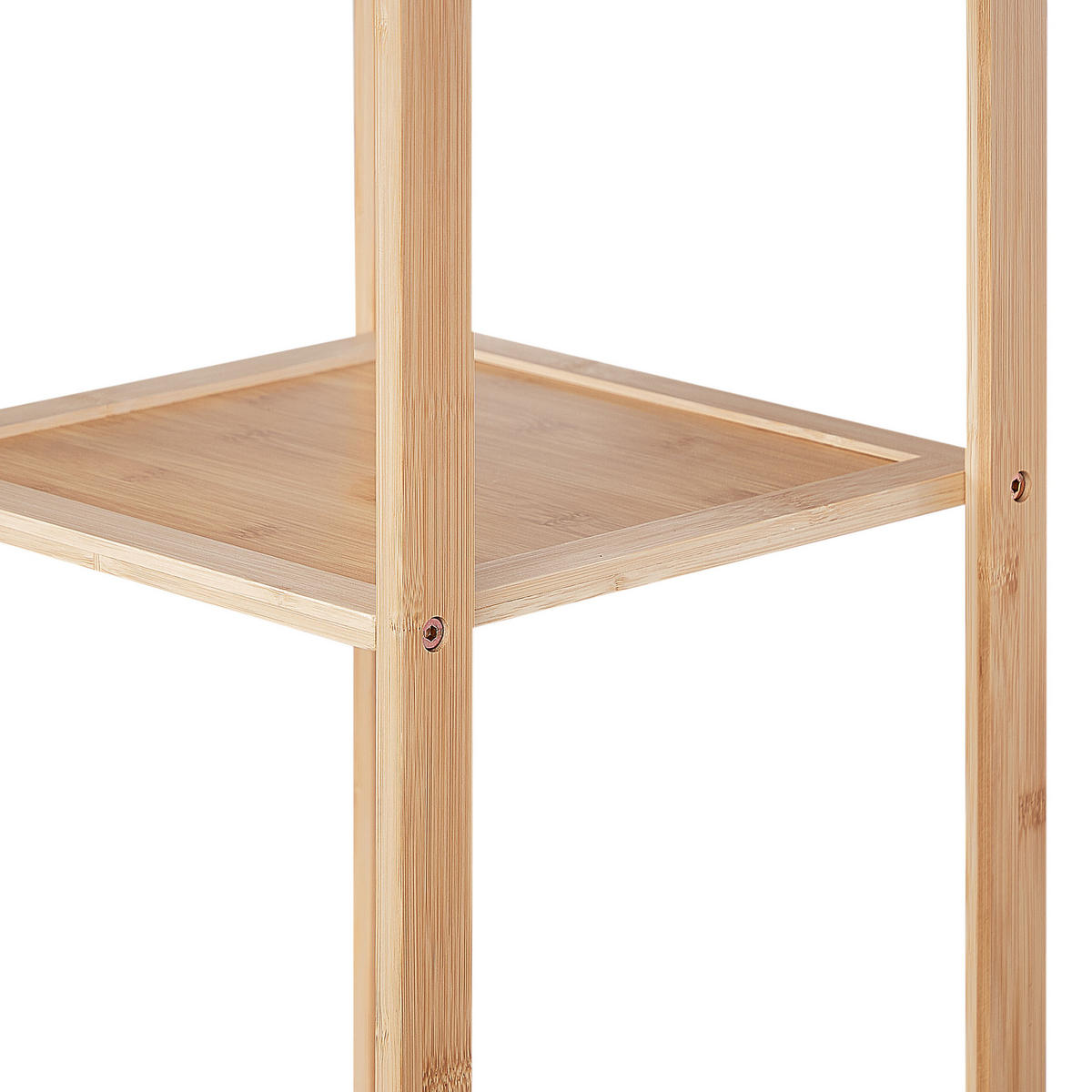 REGAL Bambusholz Hellbraun Owasso - Hellbraun, Holz (32/145/30cm) - Beliani