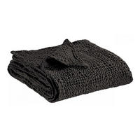 BETTÜBERWURF Tana carbonfarben 260 x 260 cm - Schwarz, Textil (260/260cm) - Vivaraise