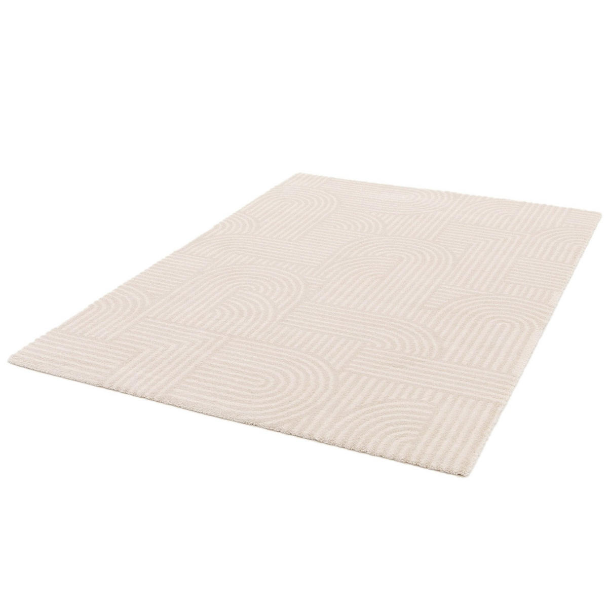 TEPPICH Design weich komfortabel beige - Beige, Textil (80/150cm) - AFK Living