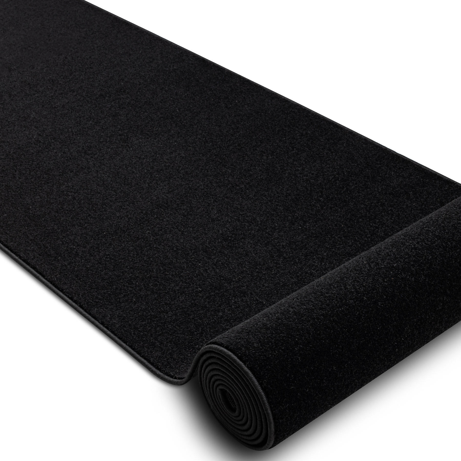 LÄUFER KARMEL Glatt, 60/230 cm - Schwarz, Textil (60/230cm) - rugsX