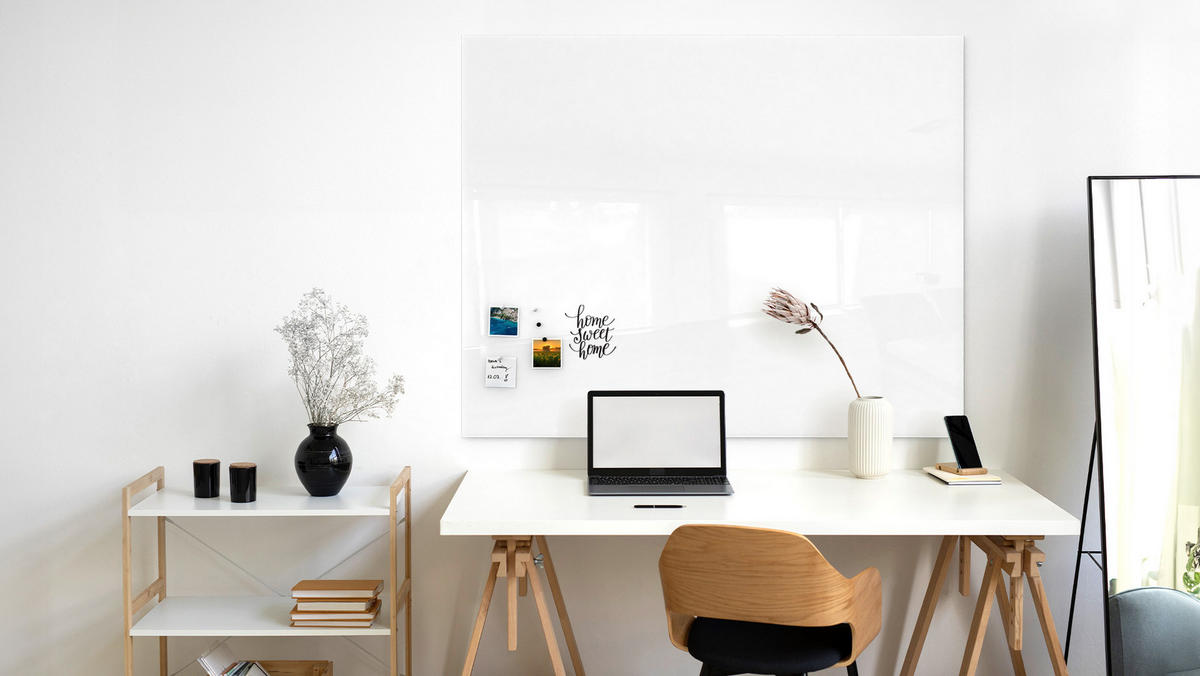 GLASBOARD - Premium SUPERWHITE Perlweiß 150x120cm - Weiß, Glas (150/120/0.7cm) - ALLboards