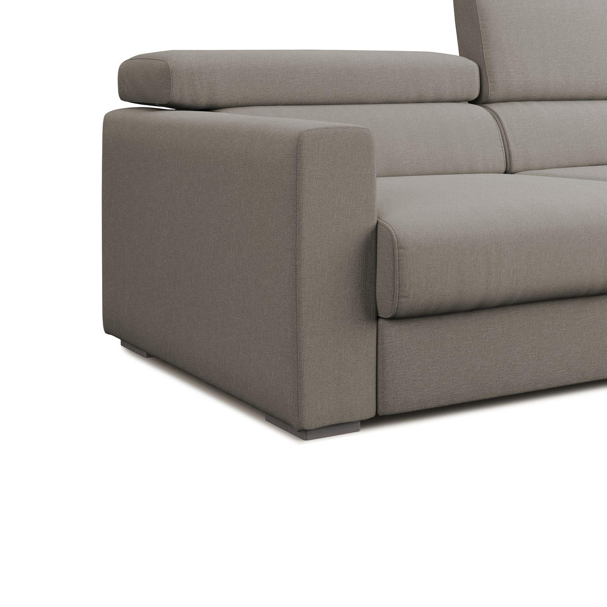 LINEARSOFA Dylan - Taupe, Textil (188/89/100cm) - Divani.store