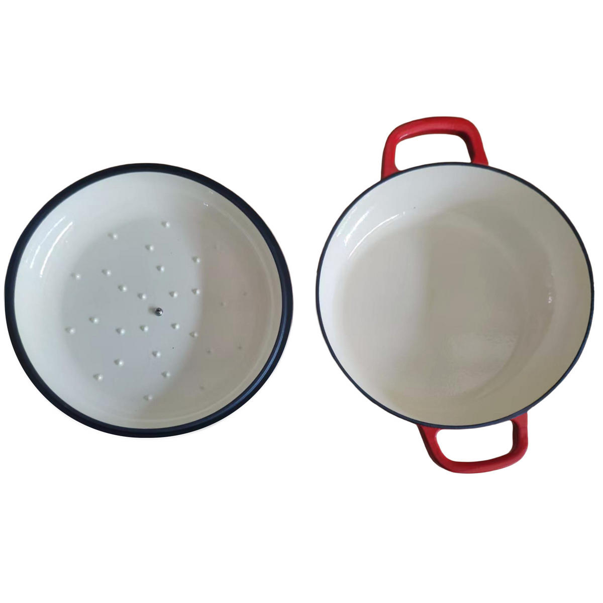 BRYTFANA, litina, krémová, 30/34/6cm - červená, kov (42/42/25cm) - Mondex