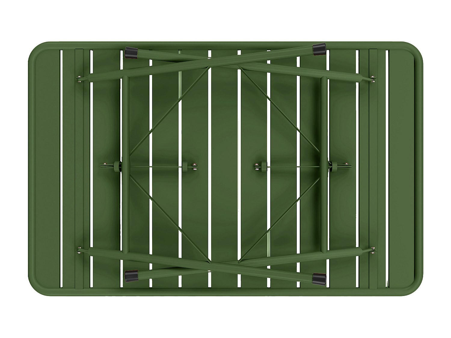 Vente-Unique GARTENTISCH Grün 110cm × 70cm × 74cm