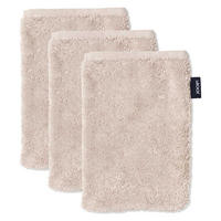 WASCHLAPPEN Unisex Doubleface Beige 3er Pack Baumwolle - Beige, Textil (22/16cm) - Joop!