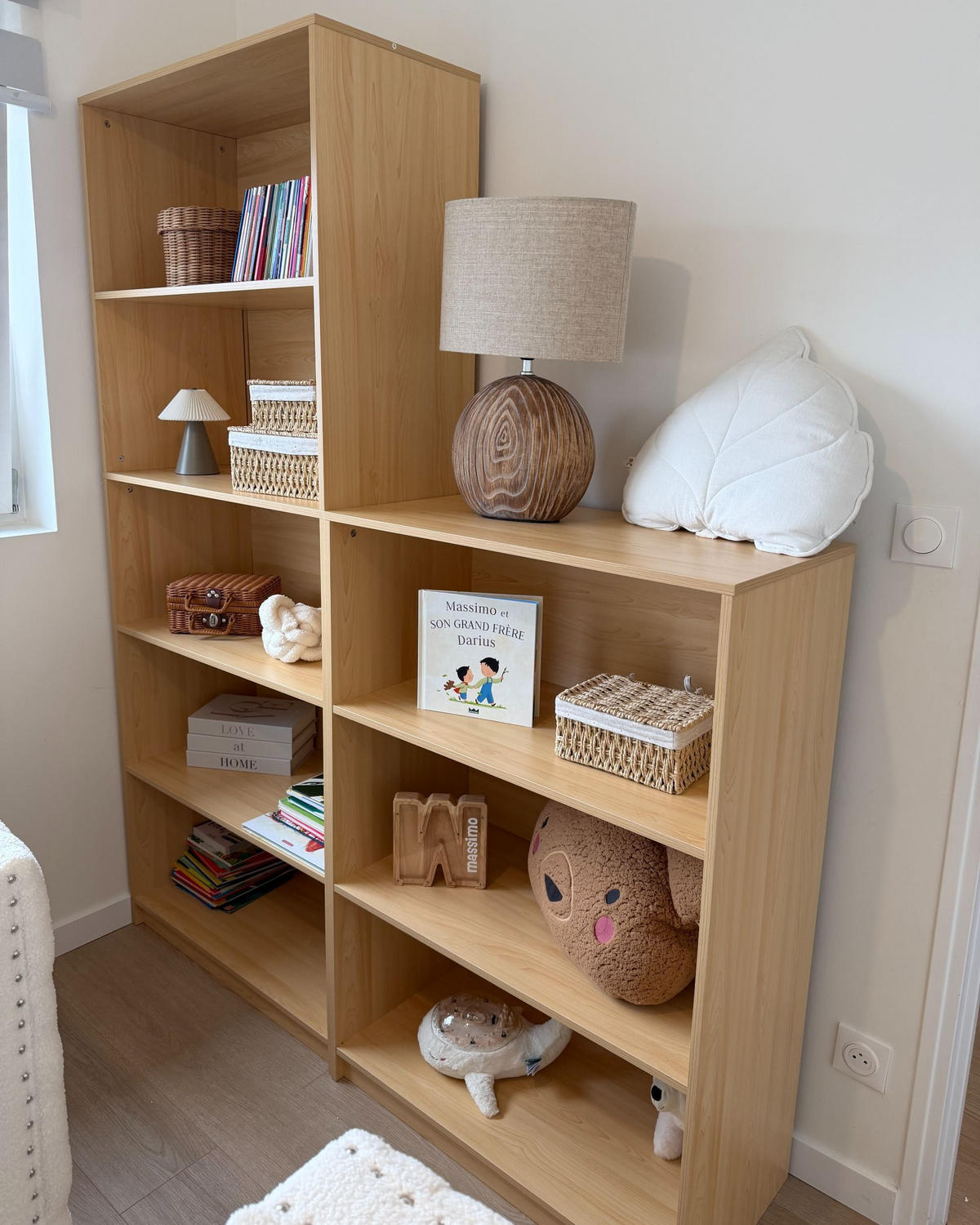 BÜCHERREGAL mit 3 Ebenen 117 cm Hellbraun Zehna - Hellbraun, Holzwerkstoff (80/117/40cm) - Beliani