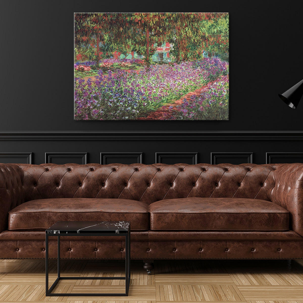 WANDBILD der garten des künstlers in giverny c. monet - Multicolor, Textil (60/40cm) - Feeby