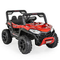 KINDERELEKTROAUTO Buggy Fast UTV rot 5588 metallic Fernbedienung MP3 USB Gurt - Rot, Kunststoff (102/61/64cm) - Moni