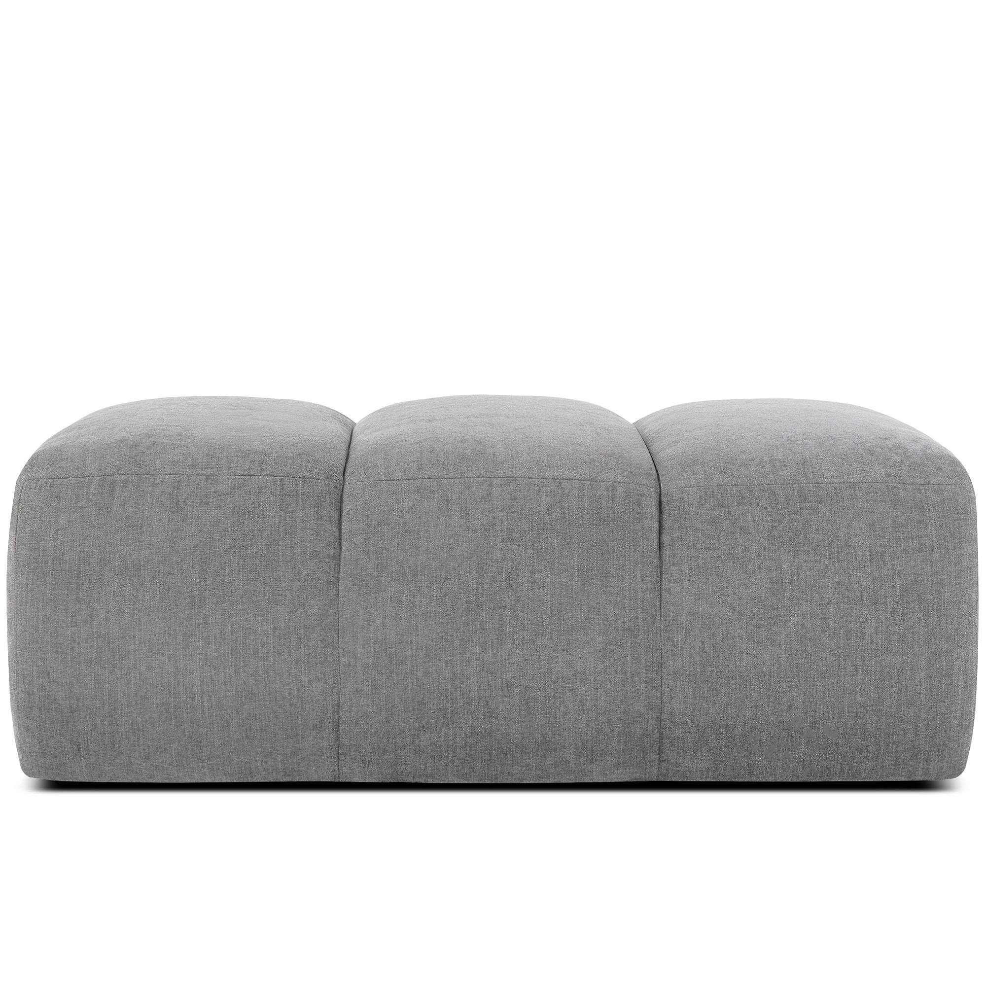 SITZHOCKER FLAVA, hell Aschgrau - Hellgrau, Holz/Holzwerkstoff (123/47/70cm) - KONSIMO®