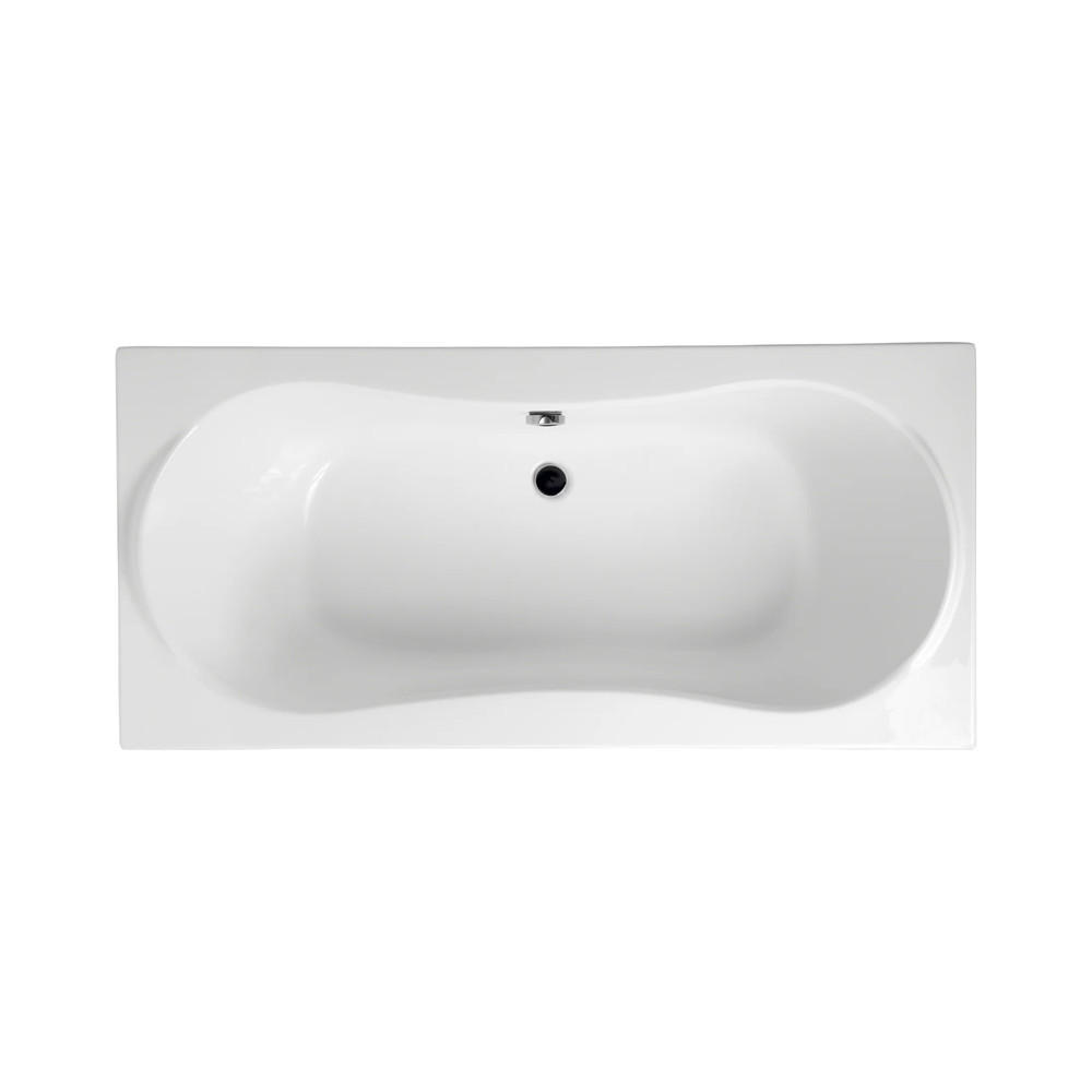 BADEWANNE Rechteck LONG 170/80 mit Träger Ablauf Füße - Weiß, Kunststoff (80/62/170cm) - bad land