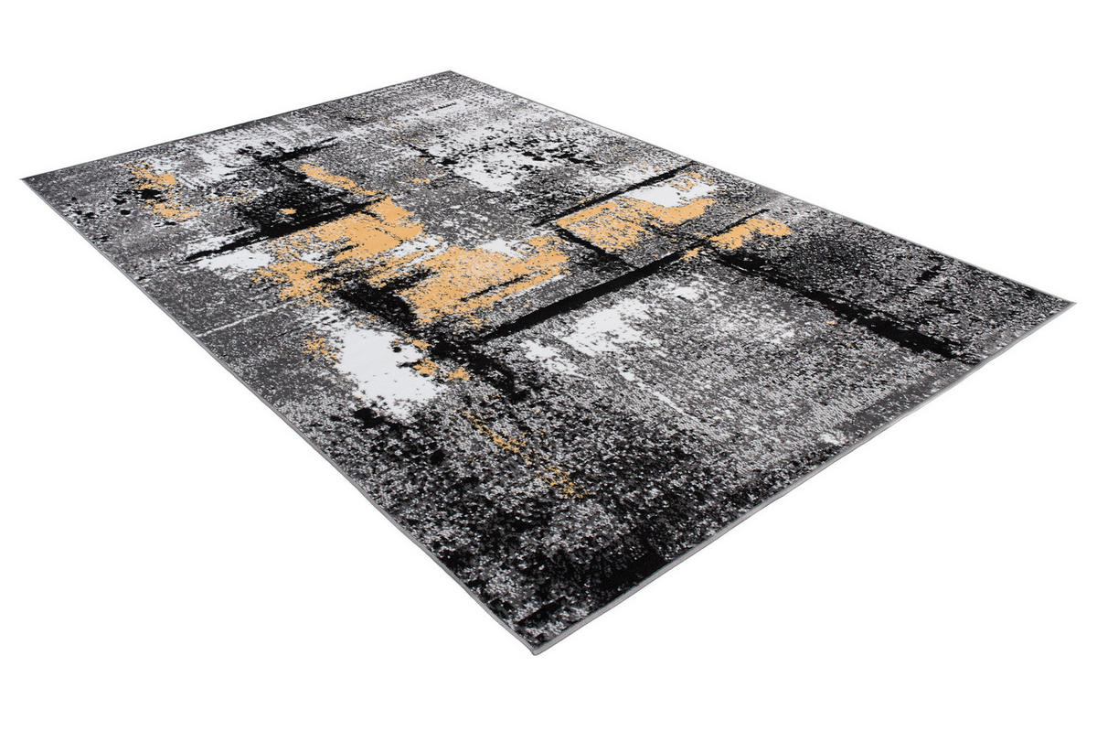 TEPPICH MAYA Gelb Meliert Streifen Splash 140/200 cm - Gelb, Textil (140/200cm) - Tapiso