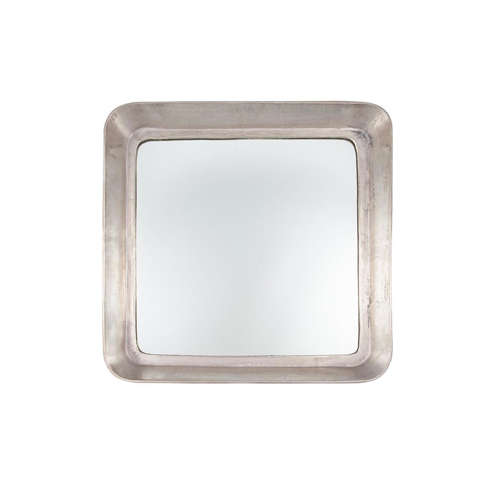 WANDSPIEGEL Smile 69 x 69 cm, Silber, Metall - Silberfarben, Metall (69/69/10cm) - Light & Living