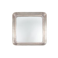 WANDSPIEGEL Smile 69 x 69 cm, Silber, Metall - Silberfarben, Metall (69/69/10cm) - Light & Living