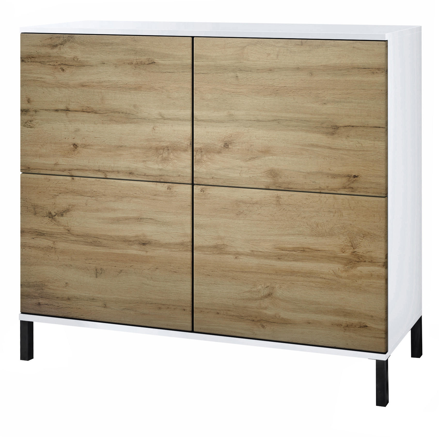Vladon Kommode Eiche Wotan 92.5x83.5x35 cm