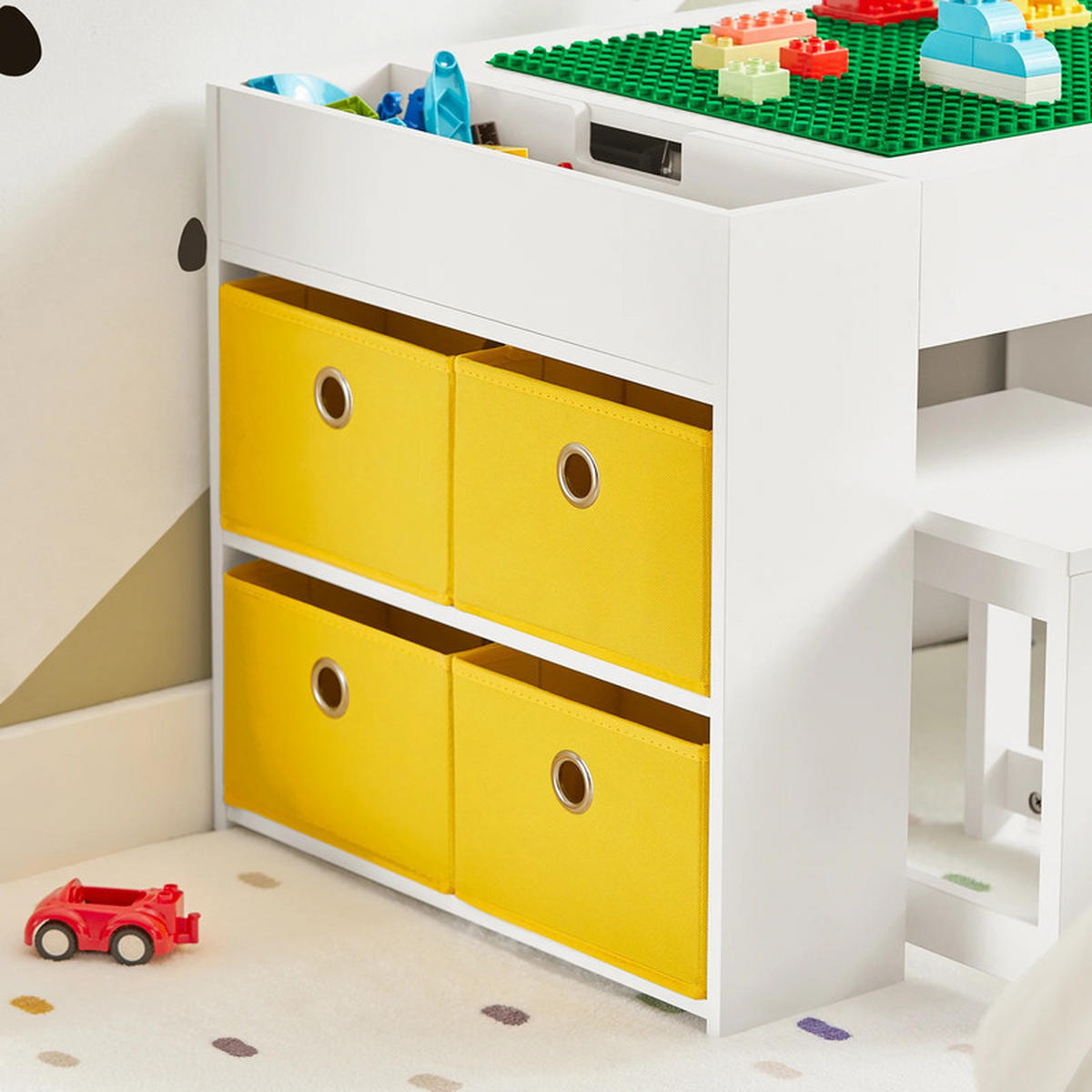 KINDERSITZGRUPPE Weiß 87x50x50cm - Weiß, Holzwerkstoff (50/50/87cm) - Bextsrack