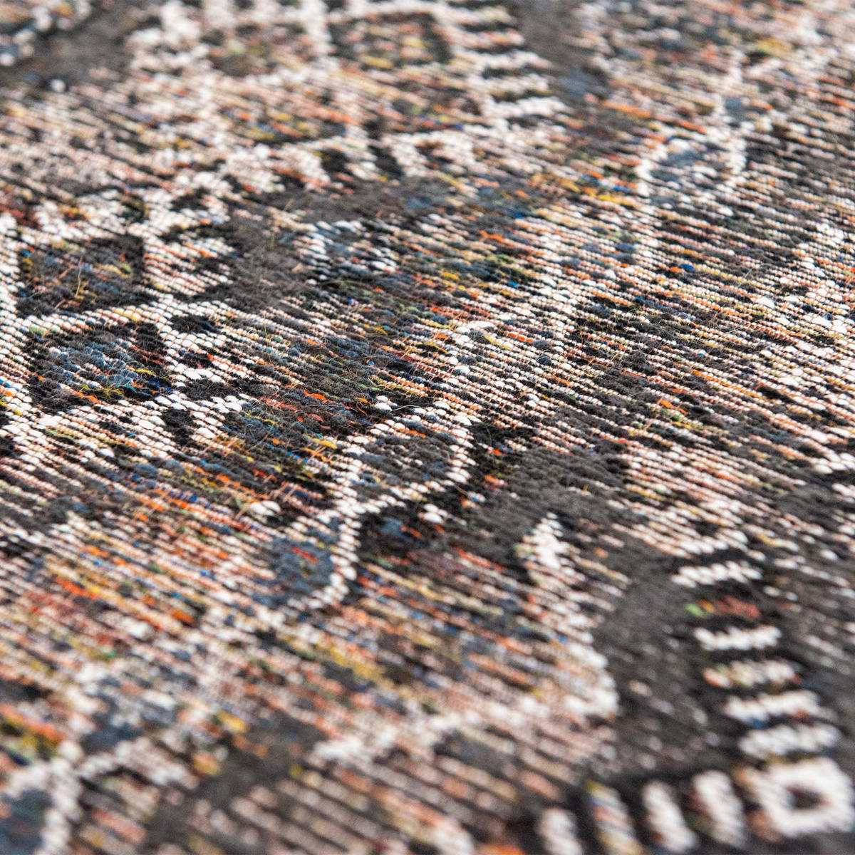 TEPPICH Flachgewebe BLACK FEZ Grau 240x340 cm - Grau, Textil (240/340cm) - Novatrend