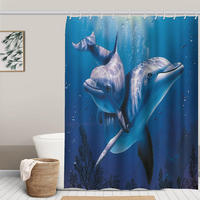 DUSCHVORHANG 180 x 180 cm 100% Polyester für Badewanne und Badezimmer waschbar schimmelresistent antibakteriell - Multicolor, Textil (180/180cm) - MCBOSON