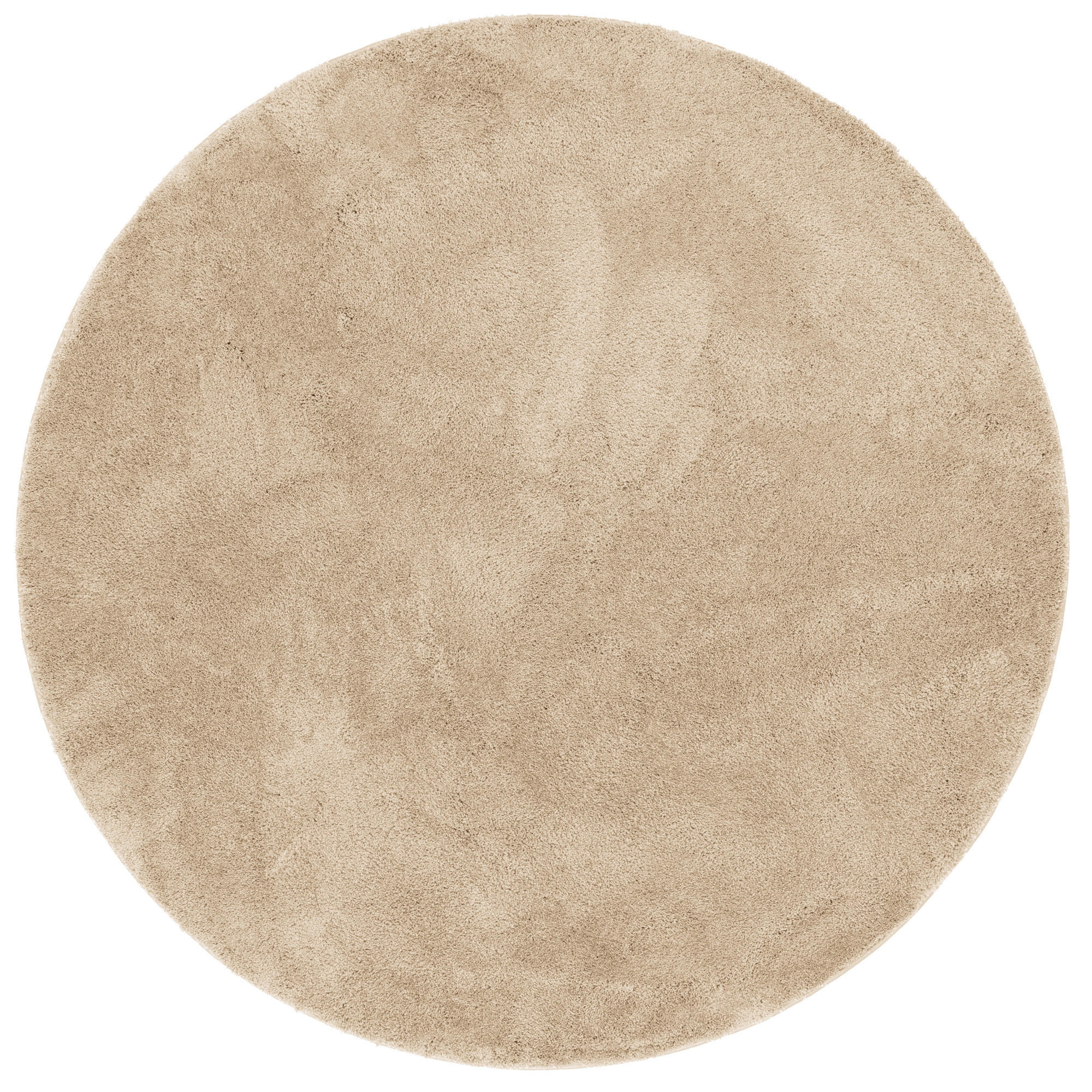 SUPER SOFT KINDER HOCHFLOR TEPPICH SILKY KIDS RUND - Beige, Textil (200/200cm) - Pergamon
