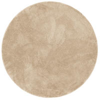 SUPER SOFT KINDER HOCHFLOR TEPPICH SILKY KIDS RUND - Beige, Textil (200/200cm) - Pergamon