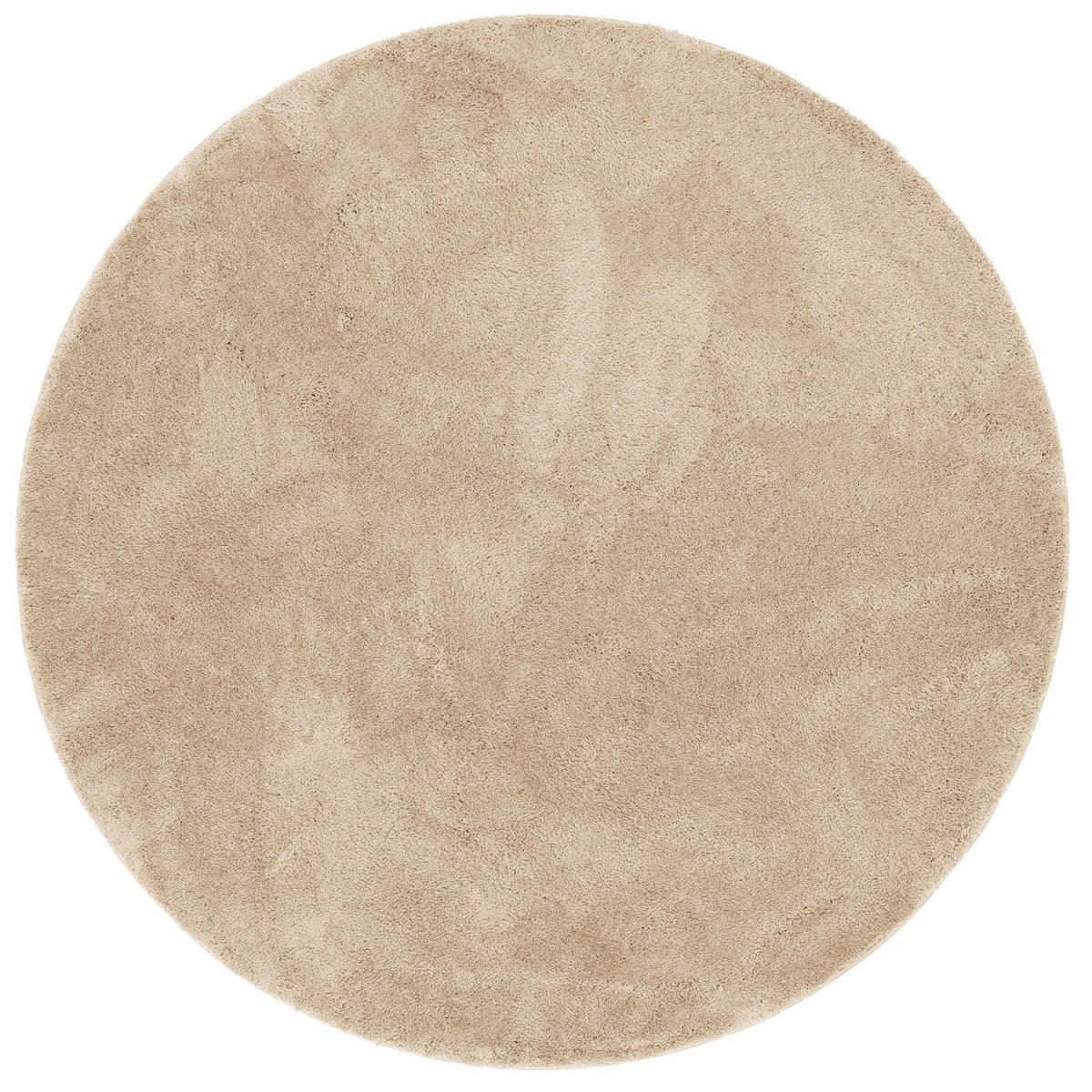 SUPER SOFT KINDER HOCHFLOR TEPPICH SILKY KIDS RUND - Beige, Textil (200/200cm) - Pergamon