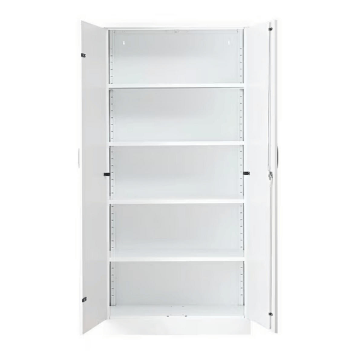 AKTENSCHRANK Beetle 4 Fachböden 195x92x42 cm Grau & Weiß - Weiß, Metall (92/195/42cm)