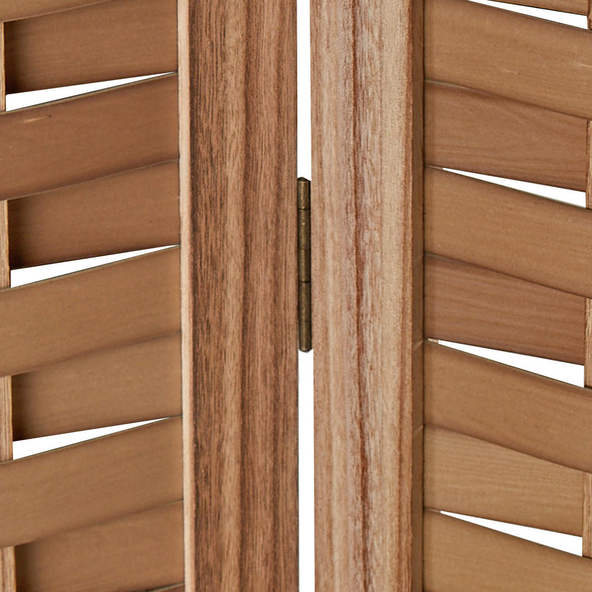 PARAVENT 3-tlg. 120/170 cm Braun Rattan geflochten - Braun, Holz (120/170/2cm) - Homestyle4u