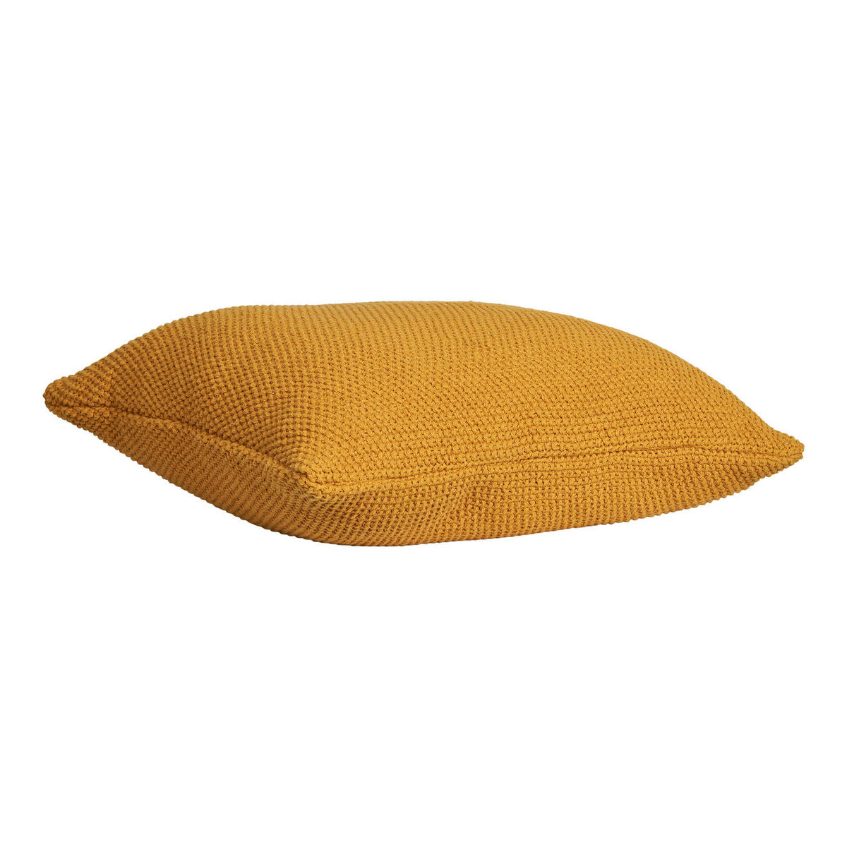 KISSEN Santos 100% Recycelte Baumwolle Ocker - Dunkelgelb, Textil (45/45cm) - tinkaro