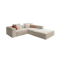 ECKSOFA CARMO Weiß Flachgewebe - Schwarz/Weiß, Kunststoff/Textil (306/191cm) - KAWOLA