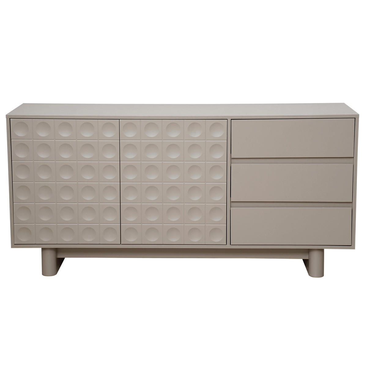 SIDEBOARD, Beigefarbe - Beige, Holz (40/78/160cm) - Oviala
