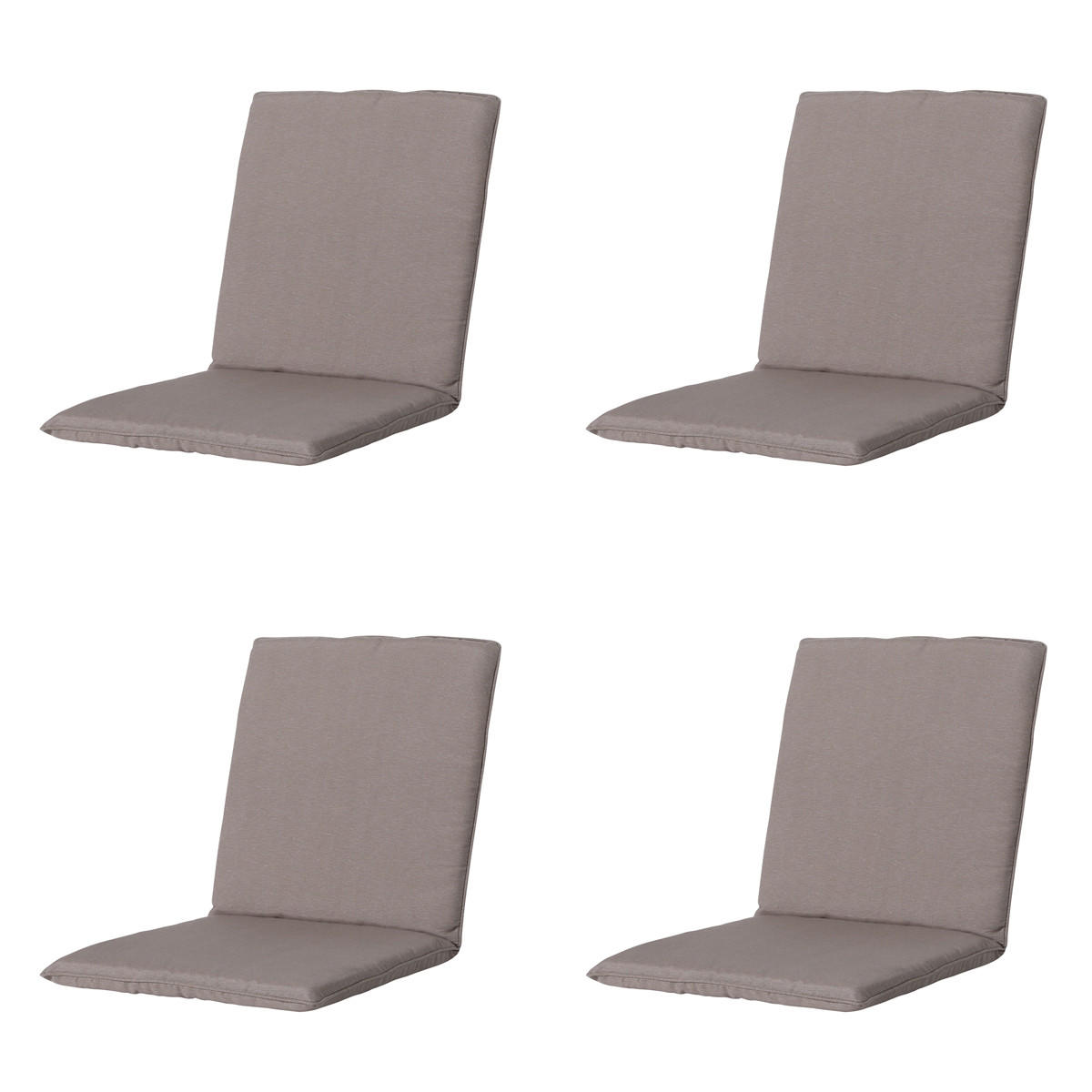 GARTENSTUHLKISSEN Panama 97/49 cm 4er-Set - Taupe, Textil (49/6/97cm) - Madison