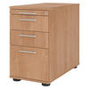 STANDCONTAINER - mit Hängeregistratur 80/42,8/72 cm in Nussbaumfarben Relinggriff (Kunststoff) - Nussbaumfarben, Holzwerkstoff (42.8/72/80cm) - bümö