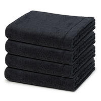 HANDTUCH Lifestyle 4er-Set - Schwarz, Textil (50/100cm) - Cawoe