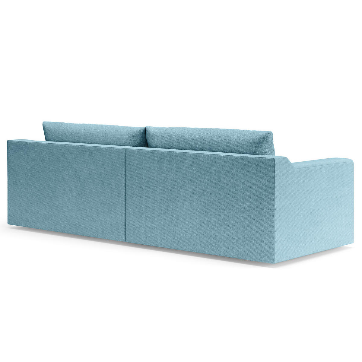 BIG-SOFA - Hellblau, Kunststoff/Textil (274/90/112cm) - home24
