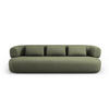 SOFA Jenny aus Chenille-Stoff grün 4 Sitzplätze - Grün, Textil (226/73/90cm) - Micadoni