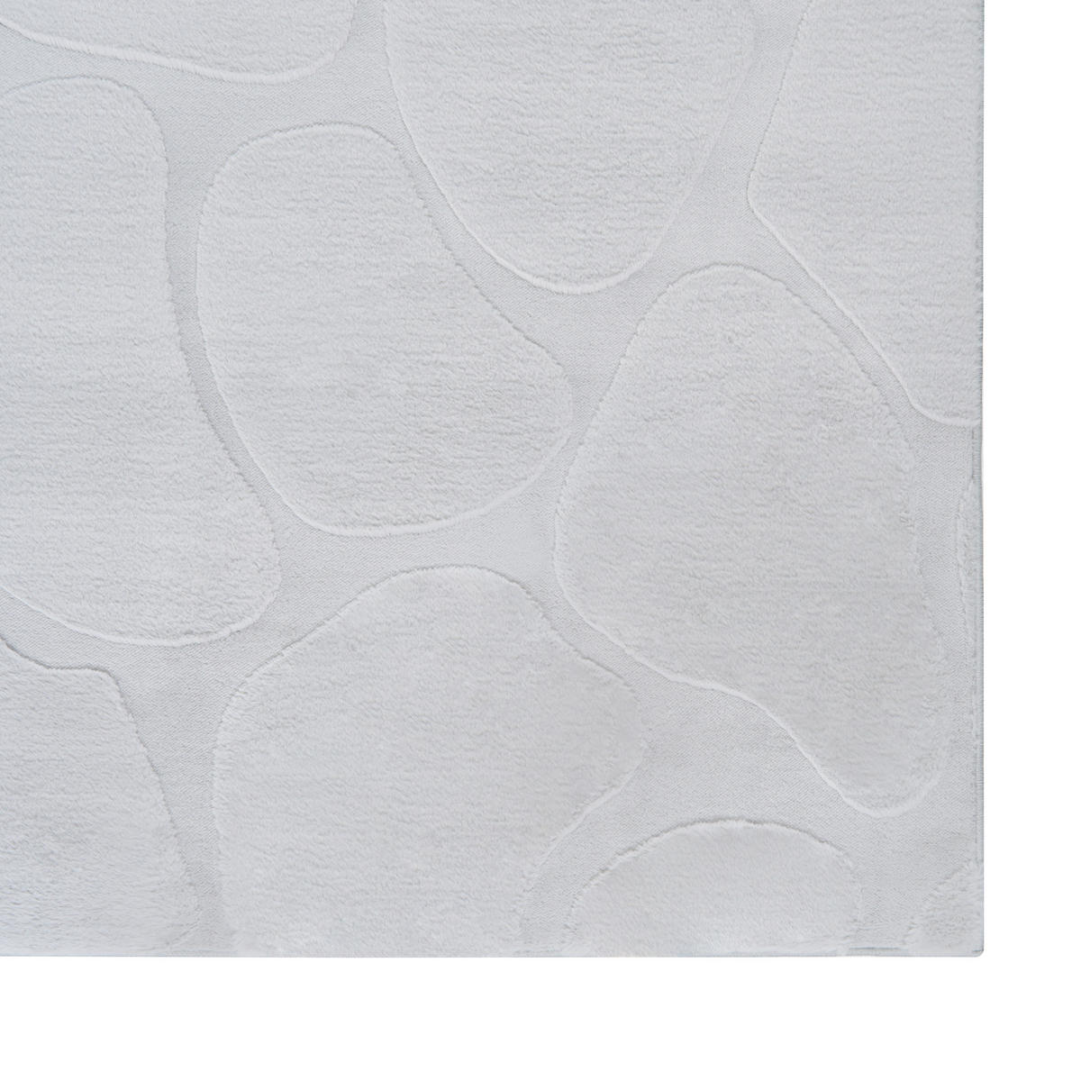 TEPPICH Hellgrau 160/230 cm Kawi - Hellgrau/Grau, Textil (160/230cm) - Beliani