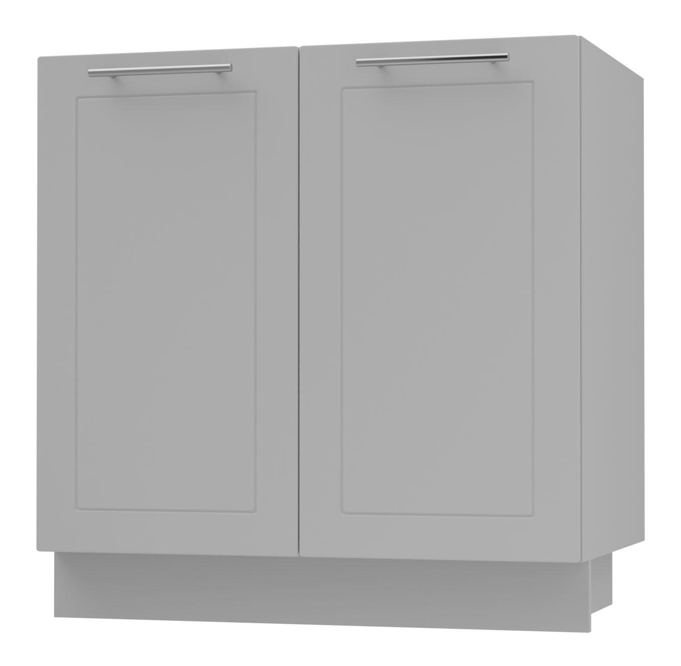 UNTERSCHRANK Bari D11/80 Grau / RAL 7040 fenstergrau 80 / 50 / 82cm - Grau, Holz/Holzwerkstoff (80/82/50cm) - Feldmann-Wohnen